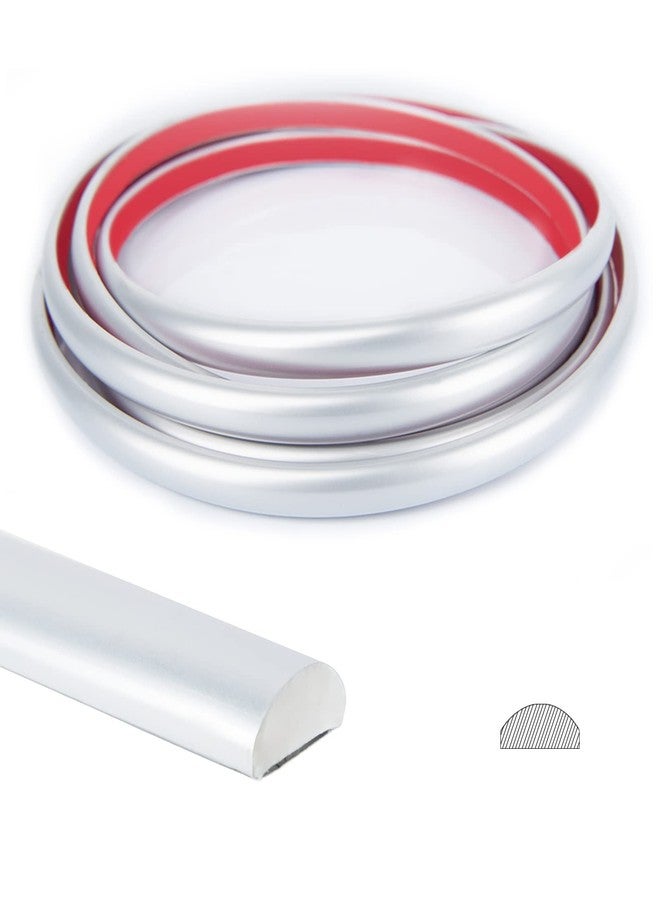 Art3d 10 Ft Peel and Stick Trim for Backsplash Tile Edge, Self-Adhesive Liner for Corner Decor in Silver - Image 1