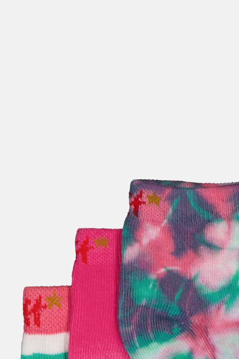 Hamleys Toddlers Girl 3 Pairs Tie-Dye Socks, Multicolor - Image 3
