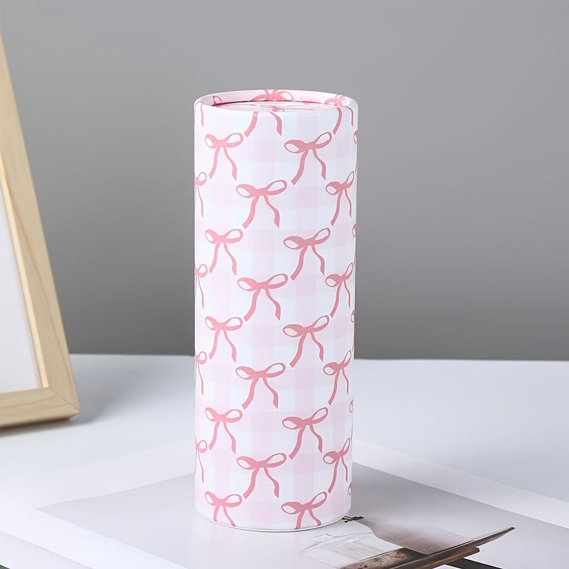 A Set Of Travel Tissue Holders For Bulk Facial Tissues Cup Holder Pink Small Bows Suitable For Weddings Birthday Celebrations - Image 4