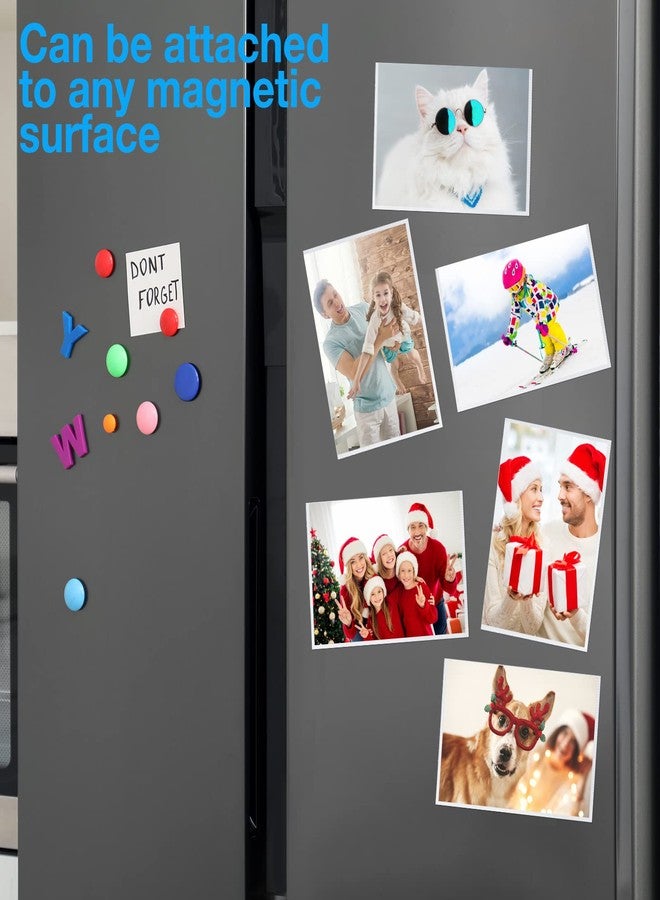 Yunsailing 50 Pack Magnetic Picture Frames Photo Frames for Refrigerator with Clear Pockets for Fridge Kitchen Office Cabinet Magnetic Display Wall(4 x 6 Inch,White) - Image 5