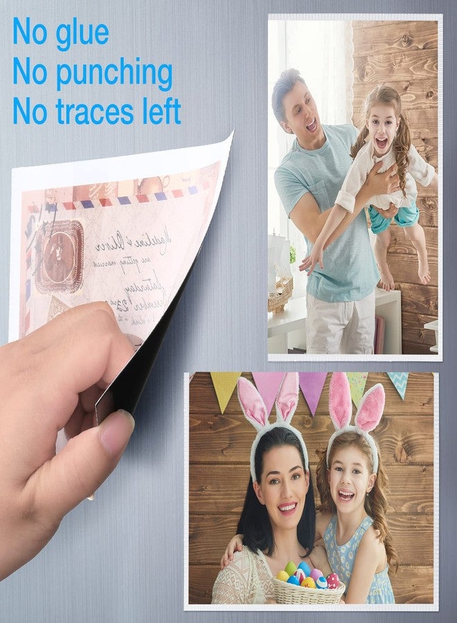 Yunsailing 50 Pack Magnetic Picture Frames Photo Frames for Refrigerator with Clear Pockets for Fridge Kitchen Office Cabinet Magnetic Display Wall(4 x 6 Inch,White) - Image 4