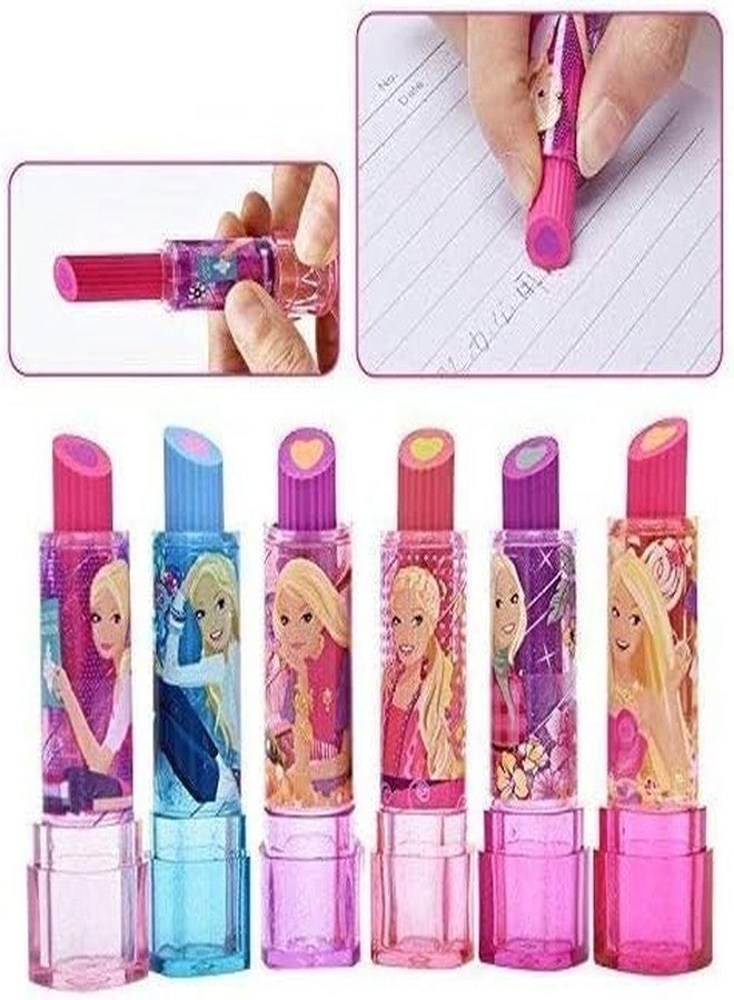 Laxmi Collection 10 Pcs Cute Lipstick Style Erasers/Rubber Attractive Stationery Gift for School Boys Girls Pinata fillers Birthday Return Gifts in Bulk for Kids Multi-Color (Pack of 10) - Image 4