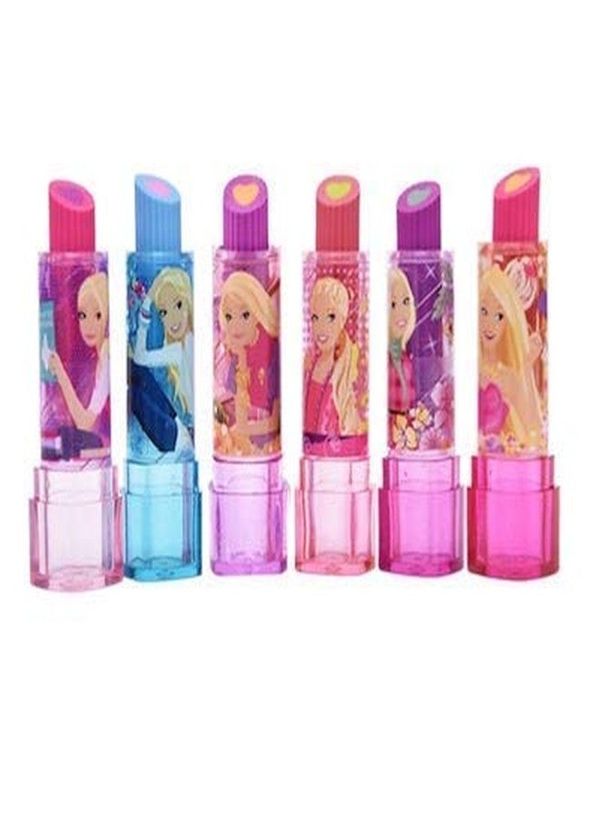Laxmi Collection 10 Pcs Cute Lipstick Style Erasers/Rubber Attractive Stationery Gift for School Boys Girls Pinata fillers Birthday Return Gifts in Bulk for Kids Multi-Color (Pack of 10) - Image 1