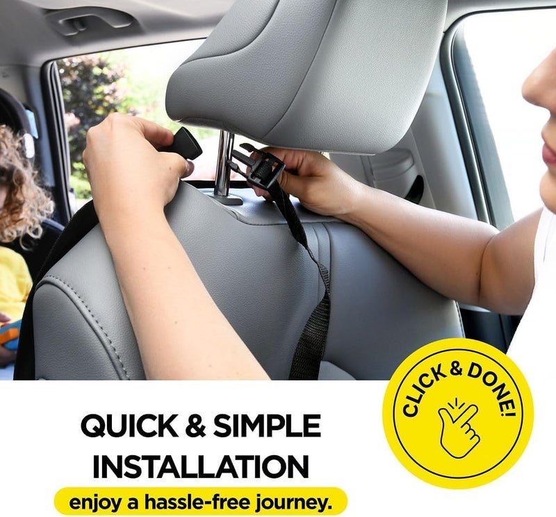 GRBVFDS 2 Pack X-Large Waterproof Kick Mats Backseat Protector, Durable Car Seat Back Protectors for Vehicles to Protect from Dirt, Mud & Scratches, Fits Most SUVs and Vans