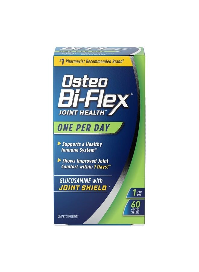 Osteo Bi-Flex One Per Day, Glucosamine Joint Health Supplement with Vitamin D, Coated Tablets, 60 Count  - Image 1