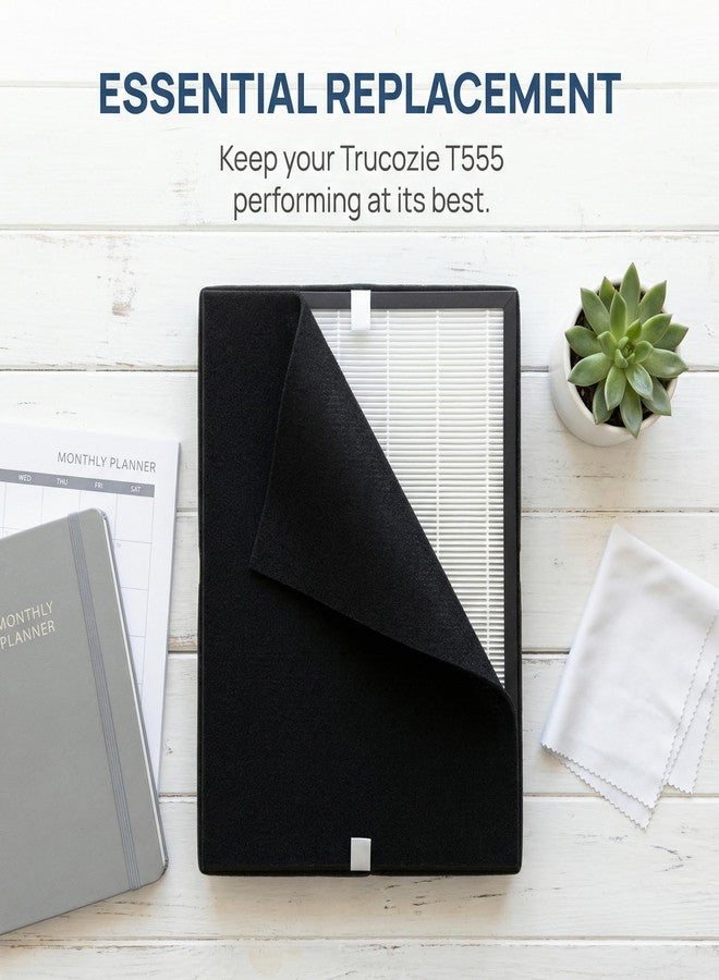 Molgoc Replacement Filter for Air Purifier,Compatible with Trucozie T555 Air Purifier,H13 True 2 HEPA Filter and 4 Washable Pre-Filters. - Image 3