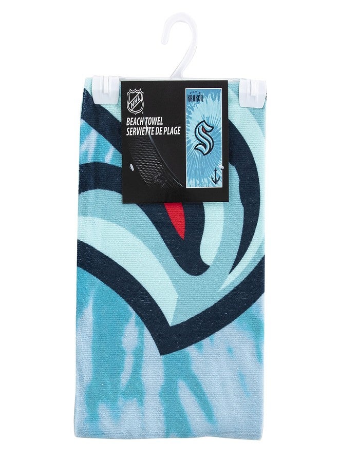 Northwest NHL Seattle Kraken Psychedelic Beach Towel, Cotton Polyester Blend Lightweight Bath, Pool, Swim, Travel Fan Gear, 30 x 60 Inch - Image 5