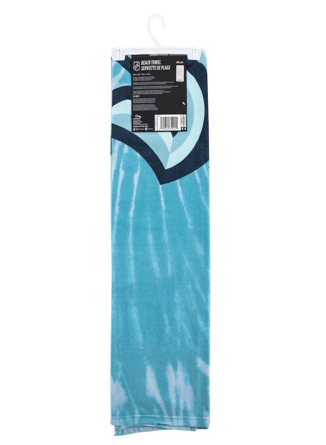 Northwest NHL Seattle Kraken Psychedelic Beach Towel, Cotton Polyester Blend Lightweight Bath, Pool, Swim, Travel Fan Gear, 30 x 60 Inch - Image 2