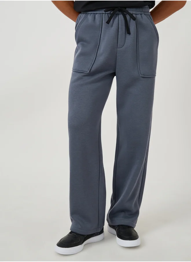 ستايلي Styli Panel Pocket Detail Oversized Open Hem Joggers