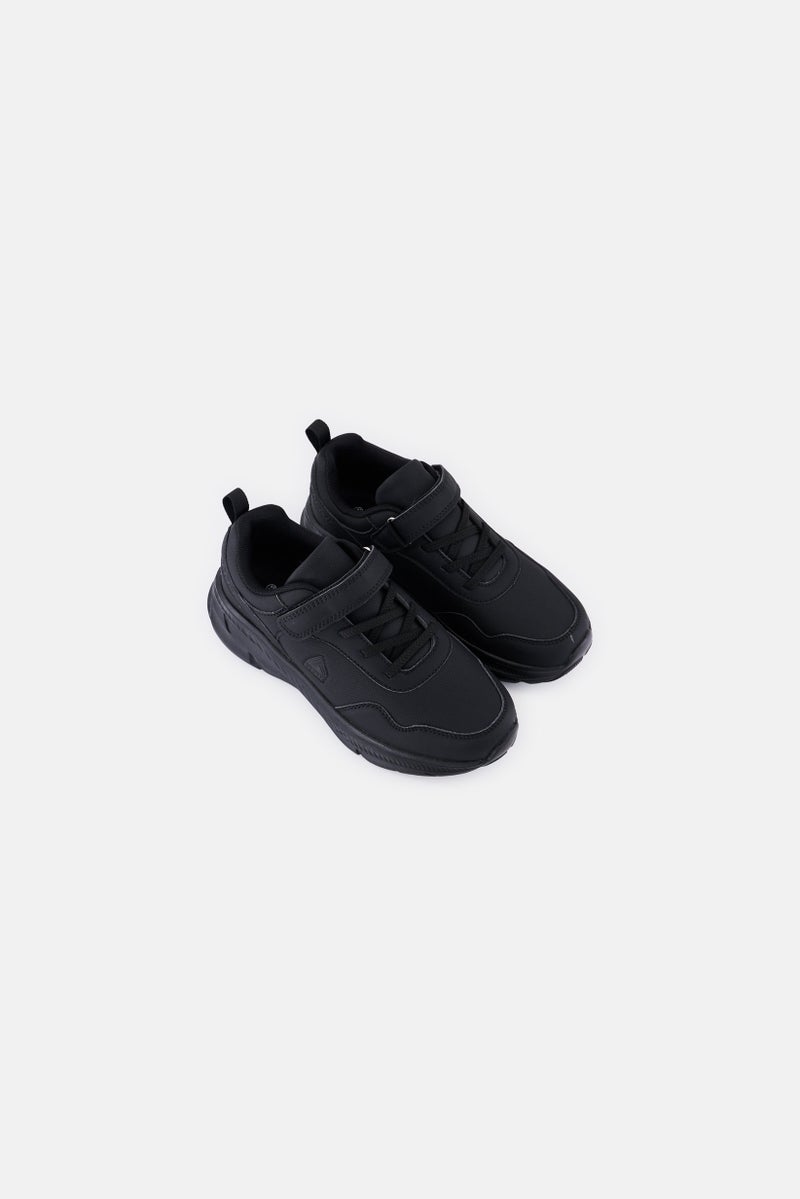 RBX Kids Boy Velcro Closure School Shoes, Black  - Image 4