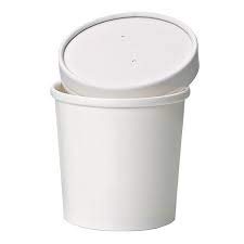 Eco Friendly Recyclable Kraft Soup Bowls  White Disposable Food Cups with Lids  Container  Soup Cups Great for Restaurants TakeOuts Or Disposable Soup Bowls To Go Lunch 25Pack White 12 oz
