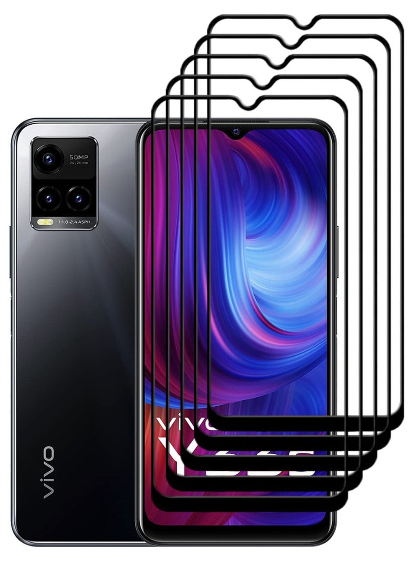 ACLIX 5 Pieces Antistatic ESD Dustproof Premium Quality High Definition Tempered Glass Screen Protector Designed For vivo Y33s - Image 1