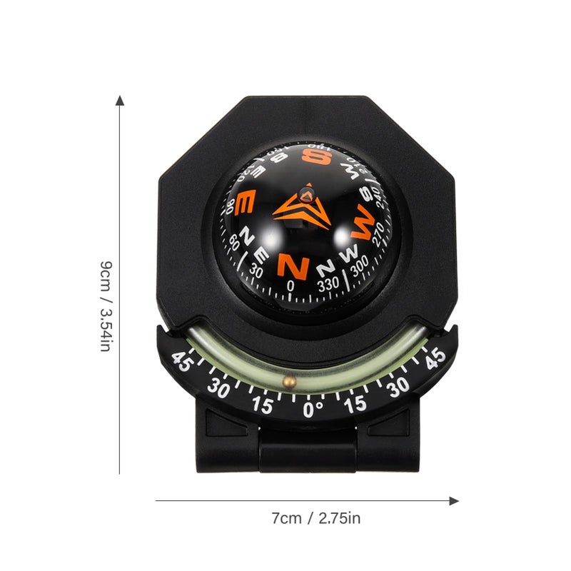 Car Dashboard Compass Night Glow Navigation Direction Ball Adjustable Tilt Angle Auto Vehicle Decor - Image 3