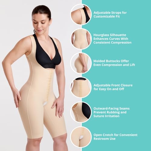 MARENA FCBHRS Female Curves Bodysuit - Short Length - Tummy Control Post Surgery Compression Garment - Image 4