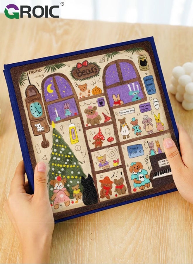 GROIC Self-Adhesive Photo Album, 30 Pages Self-Stick Page DIY Anniversary Travel Memory Book, Magnetic Scrapbook Family Albums for Birthday Gift, Large-Capacity Photo Album For Storage - Image 3