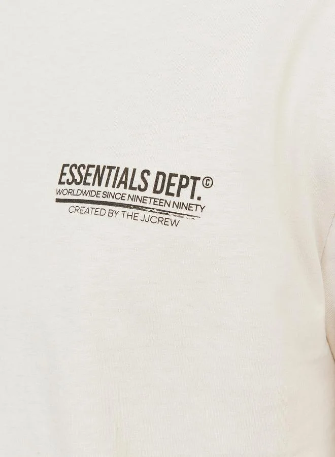 JACK & JONES Essentials Print Crew Neck T-Shirt