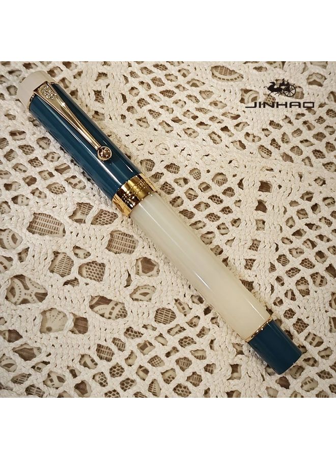 Jinhao Century 100 Calligraphy Fountain Pen Guava F Nib Ergonomic Grip Twist Cap Office Gift Stationery - Image 3