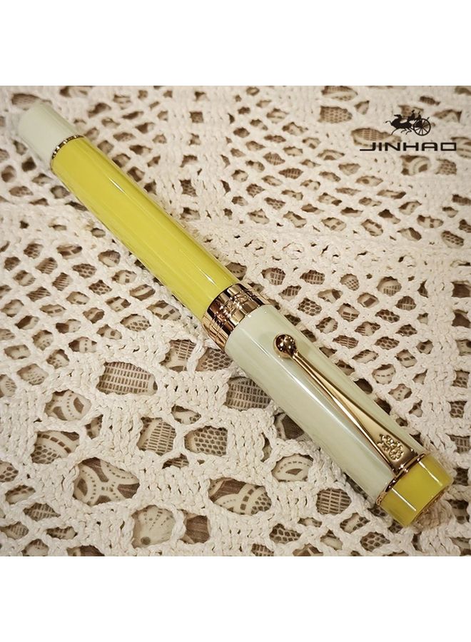 Jinhao Century 100 Calligraphy Fountain Pen Guava F Nib Ergonomic Grip Twist Cap Office Gift Stationery - Image 5