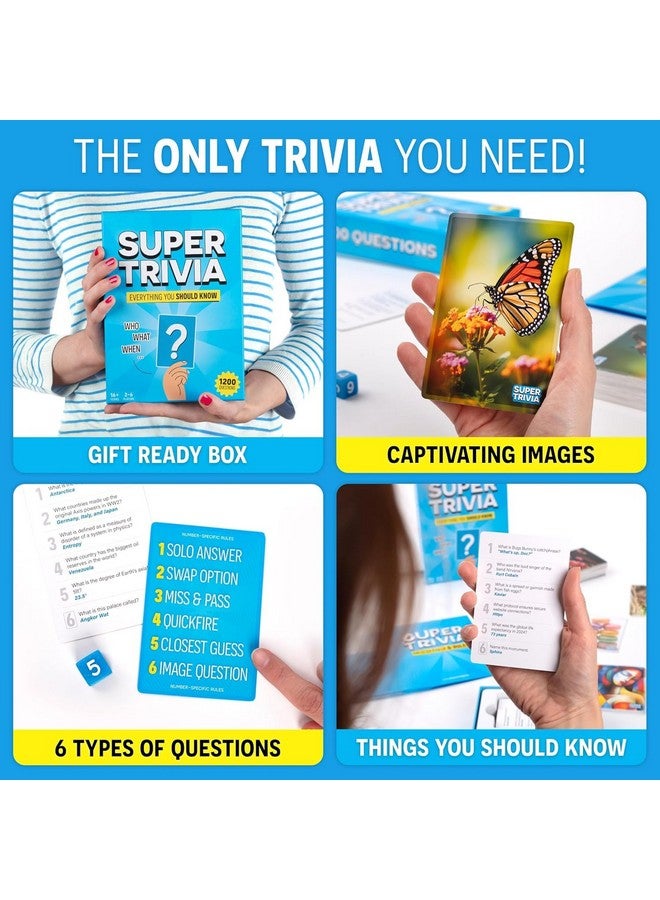 The World Game Super Trivia Games for Adults with 1200 Questions - Fun Board Game with Trivia Cards - Trivia Game for Family with Teens and Adults - Fun Party Games for Teenage Boy Gifts - Image 5