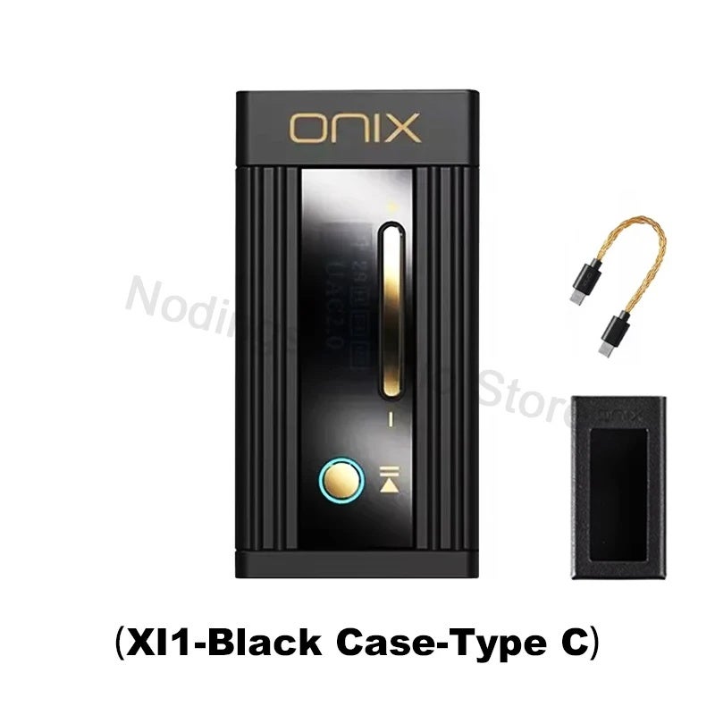 Onix Shanling Onix Alpha XI1 Protable USB DAC AMP Adapter Headphone Amplifier 2x CS43198 Hifi Hi-res Audio Amplifier 3.5+4.4mm Output, Xi1-Bk Case-OL1 TC - Image 1