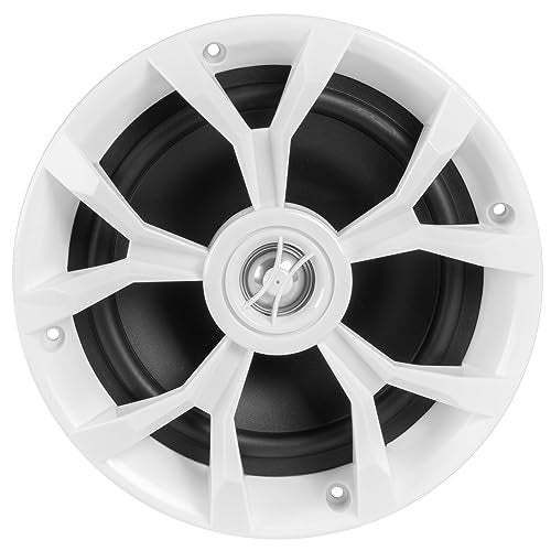 BELVA BBMS65W 400W Peak (200W RMS) 6.5" 2-Way White Coaxial Marine Speakers for Boats/ATV/UTV/SxS/Powersport - Image 2