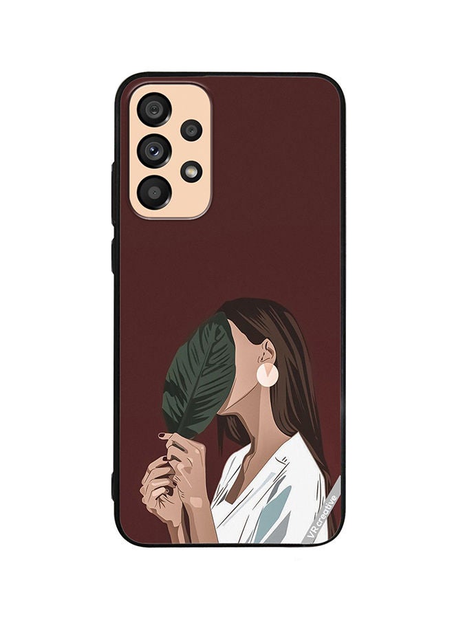 VR CREATIVE Protective Case Cover For Samsung Galaxy A53 5G Leaf Girl Design Multicolour - Image 1