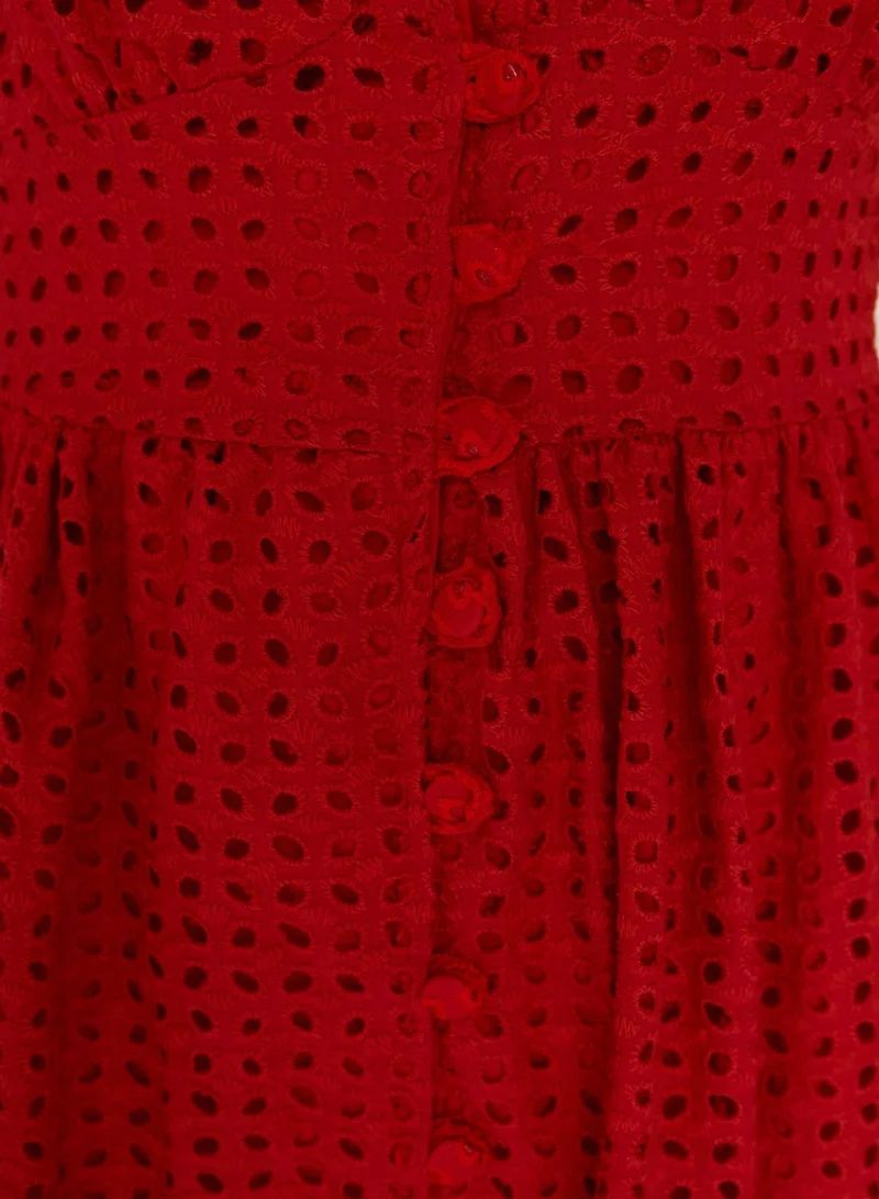 trendyol Red A-Line Dress