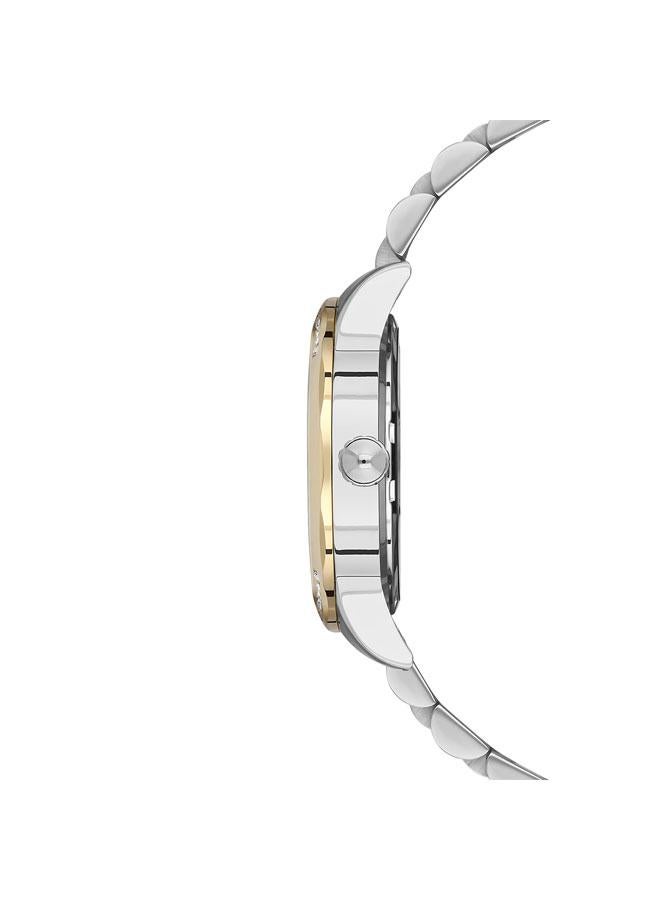 U.S. Polo Assn. Stile Green Dial Silver Gold Stainless Steel Bracelet Analog Watch for Women 36mm - Image 2