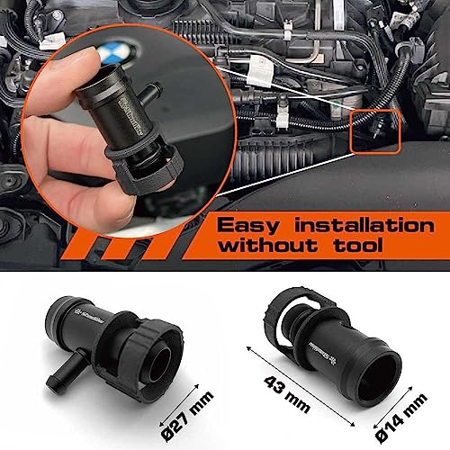 Shadow Turbo Boost Gauge Pressure Adapter for BMW B38 B48 B58 Engine G Series Supra A90 A91 Billet Aluminum Boost Vacuum Tap Kit - Image 3
