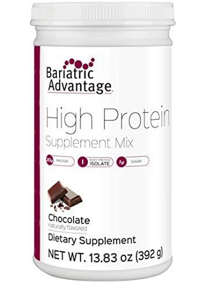 Bariatric Advantage High Protein Supplement Mix, 20 Grams Whey Protein Isolate Low Sugar with 100 Calories Per Serving - Chocolate, 14 Servings - Image 1
