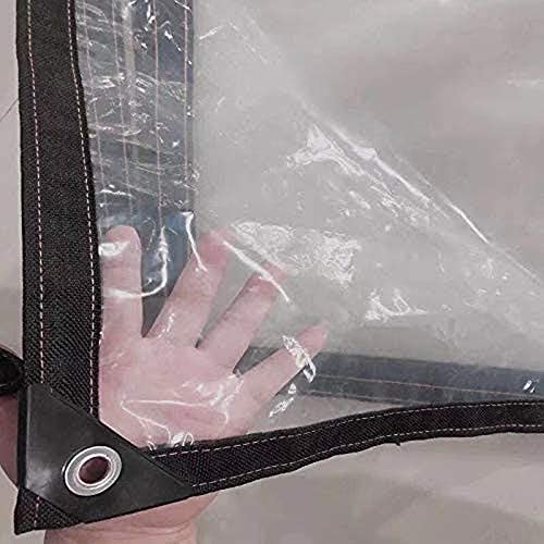 YLBFJXK 10' x 13' Clear Poly Tarp Heavy Duty with Grommets for Henhouse Porch Greenhouse Camping - Image 5