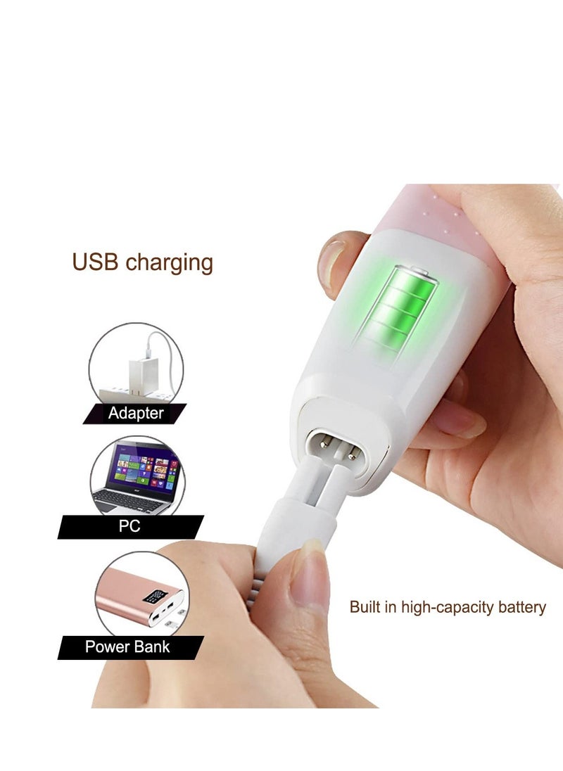 Generic - Electric Razor for Women, 5 in 1 Lady Shaver for Eyebrow Razor/Nose Hair Trimmer/Public Bikini Trimmer/Facial Body Leg Hair Removal,Wet and Dry Use Women Shavers with USB Rechargable - Image 1