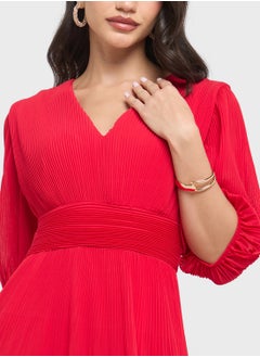 ELLA Tiered Dress With Puff Sleeves  - Image 3