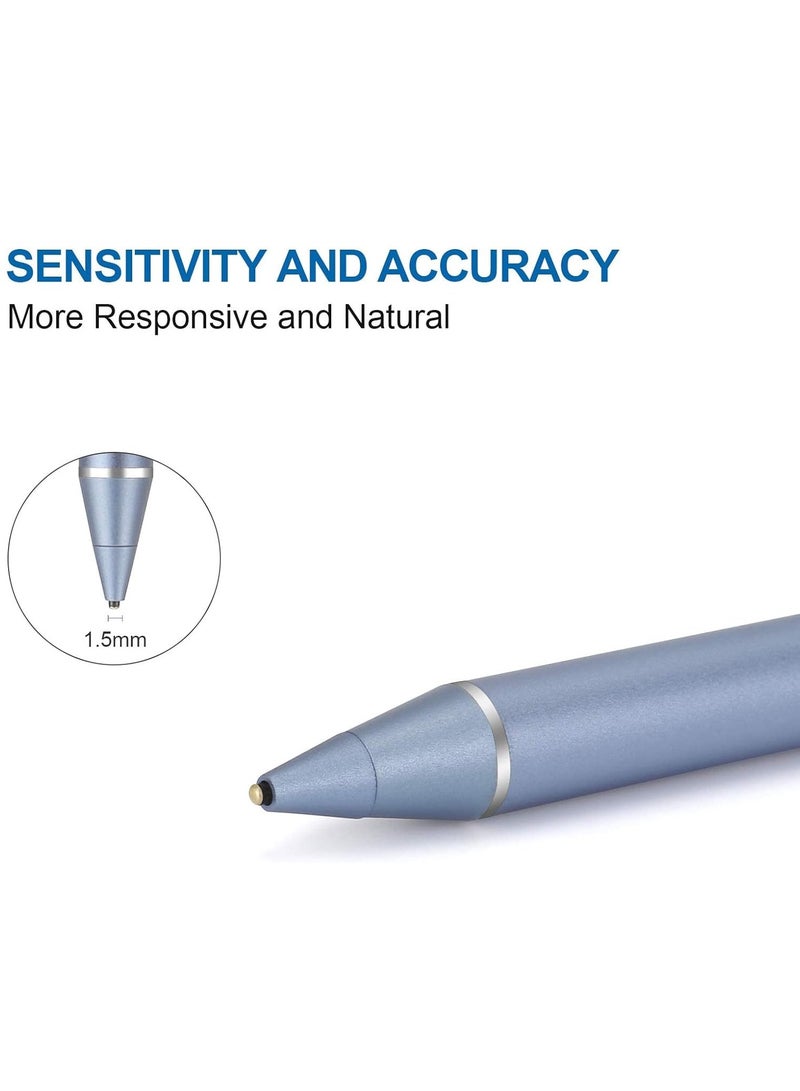 MIGOFAST Active Stylus Pen Sky Blue fine Tip for iPad Apple iPhone Samsung Tablets on iOS and Android Capacitive Touchscreen Take-Note HandWritten Draw no lags Skipping Rechargeable - Image 2