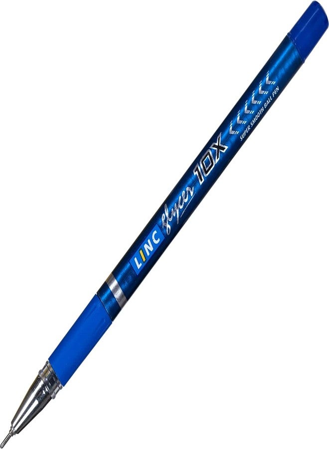Linc Glycer 0.6mm 10X Ball Pen | Blue Ink | Pack of 10 Pens - Image 2