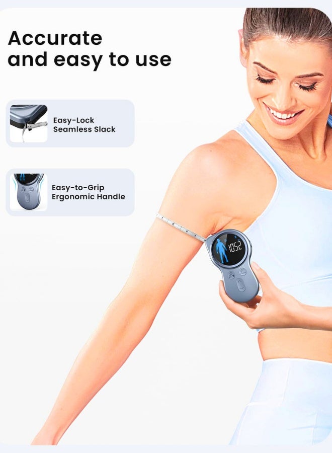 Chase Up Upgraded Body Measure Tape - Enhanced Tool for Monitoring Weight Loss, Muscle Gain, and Fitness Progress， Digital Smart Retractable Tape Measures in Both Inches and Centimeters with Precision - Image 3