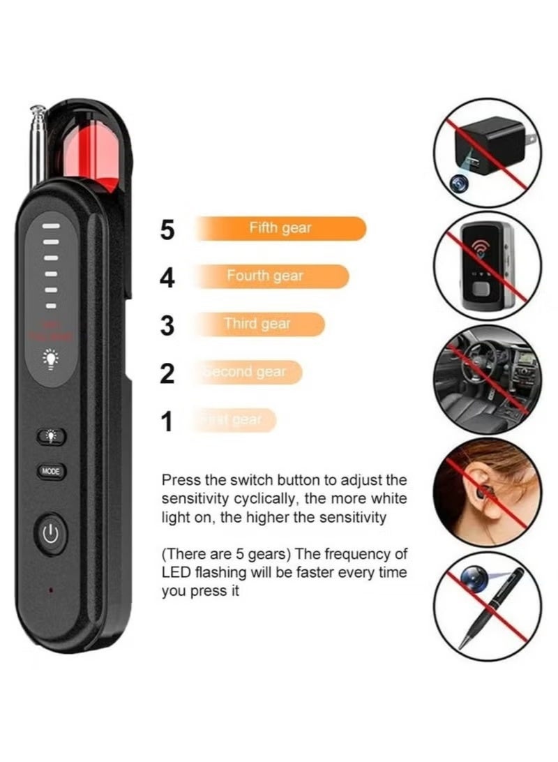 جهاز X13 لكشف الكاميرات المخفية – كاشف الإشارات اللاسلكية وأجهزة التتبع GPS - Image 5