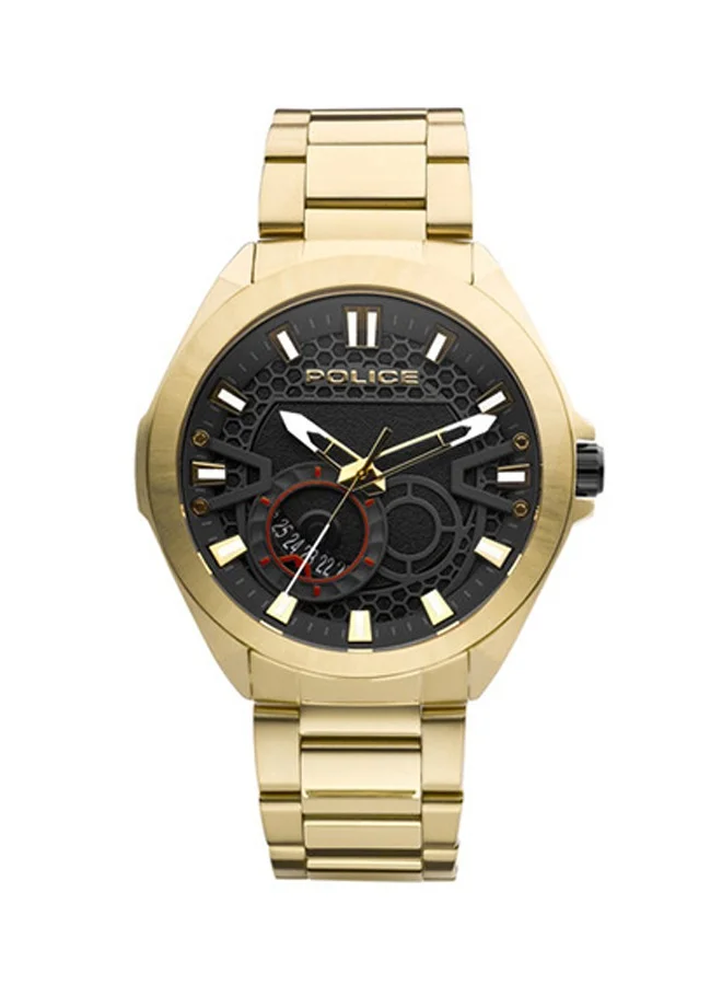 POLICE RANGER II Black Dial Black Stainless Steel Bracelet Analog Watch for Men 47mm