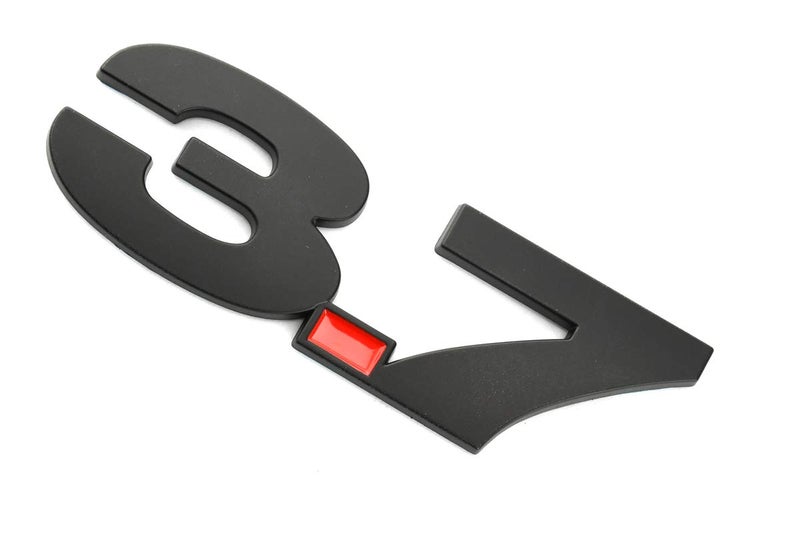 CDD 2pcs 3.7 Fender Side Emblems Badge 3D Decal Sticker Replacement for Mustang (Black) - Image 4