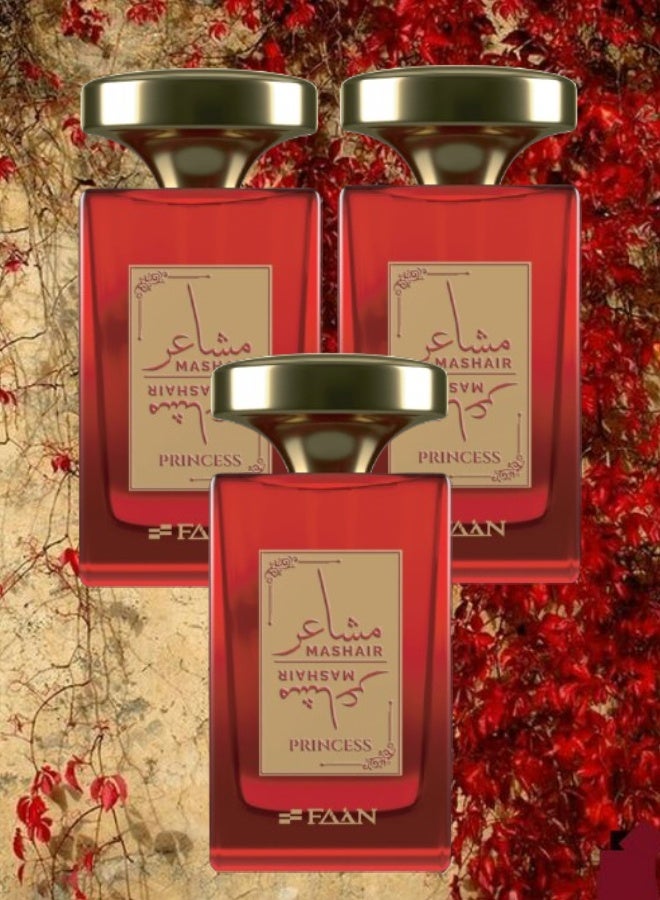 فاان 3 قطع عطر مشاعر برنسيس 100مل - Image 1