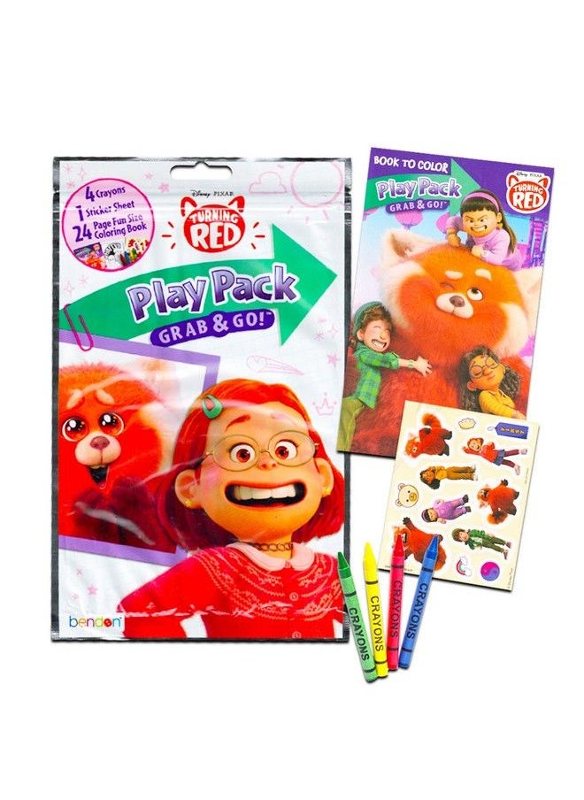 Classic Disney Disney Turning Red Coloring Book Set For Kids Bundle With 3 Turning Red Coloring Books Including Messfree Coloring Tracing Pages And More (Disney Activity Books).  - Image 5