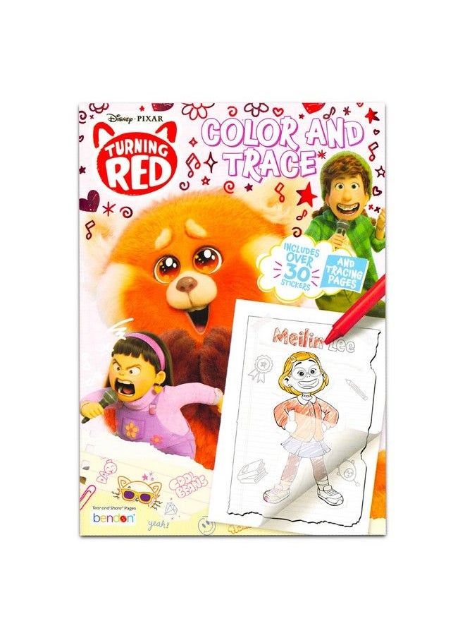 Classic Disney Disney Turning Red Coloring Book Set For Kids Bundle With 3 Turning Red Coloring Books Including Messfree Coloring Tracing Pages And More (Disney Activity Books).  - Image 4