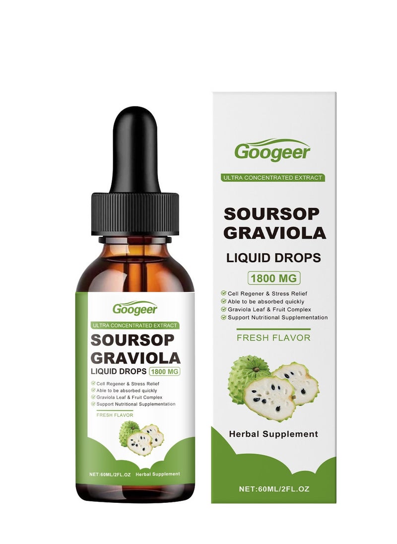 Googeer Soursop Graviola Liquid Drop for Immune Boost 60ml  - Image 1
