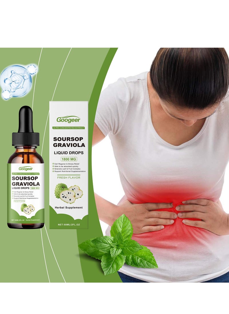 Googeer Soursop Graviola Liquid Drop for Immune Boost 60ml  - Image 2