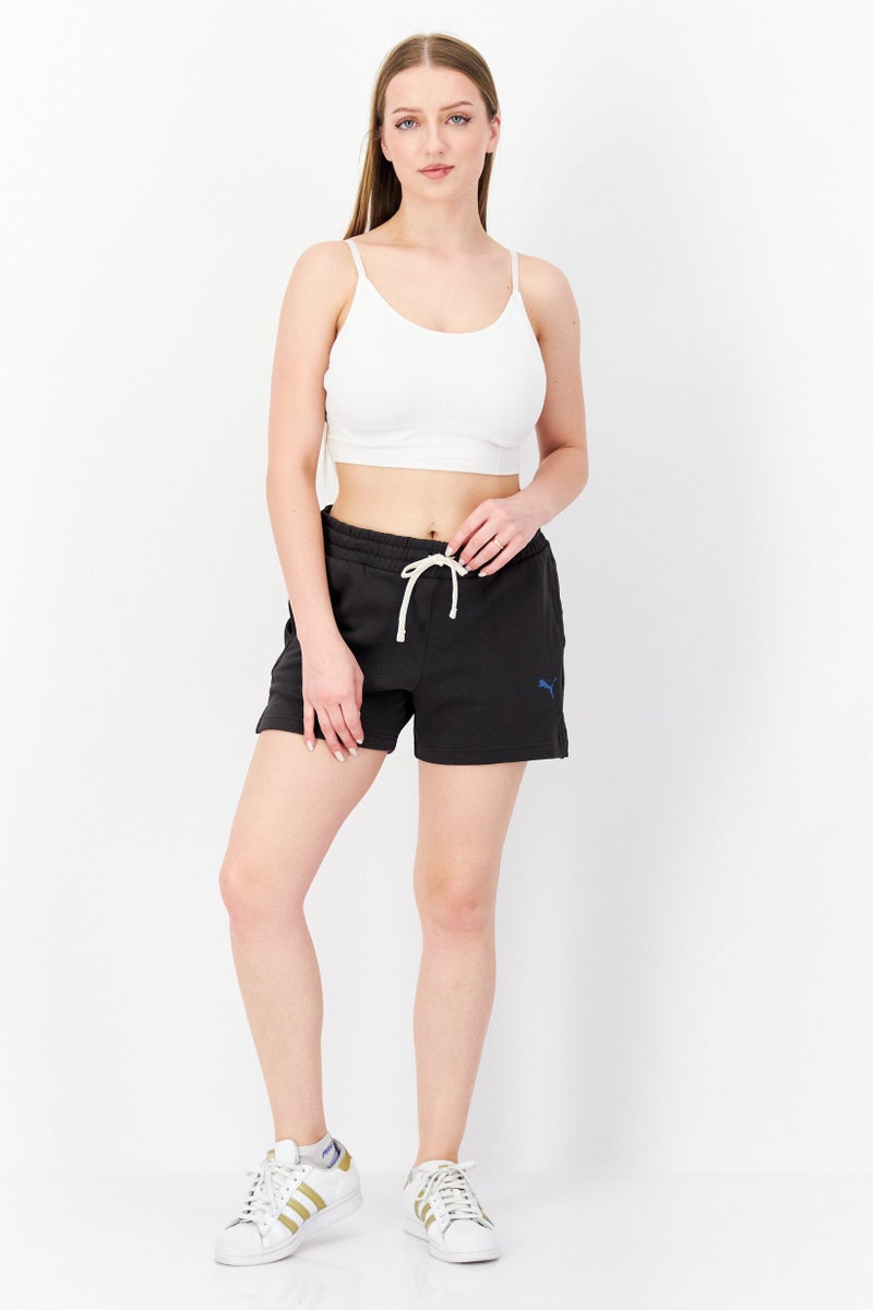 PUMA Women Sportswear Fit Training Shorts, Dark Grey - Image 3