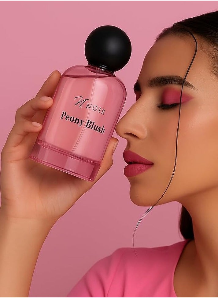 noir Peony Blush – Romantic Floral Perfume for Women | Juicy Red Apple, Peony & Suede | Long Lasting  EDP – 100ml  - Image 5
