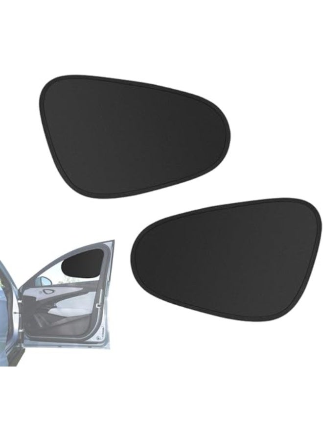 Generic Compact and foldable car windscreen sunshade for UV and heat protection, car sunshade for UV and heat protection, 2 pieces  - Image 1