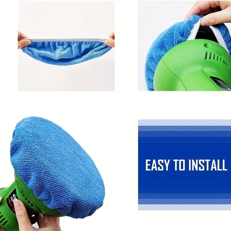 9 10 Inch Car Polishing Bonnet Kit 6 Piece For Enhanced Shine - Image 3