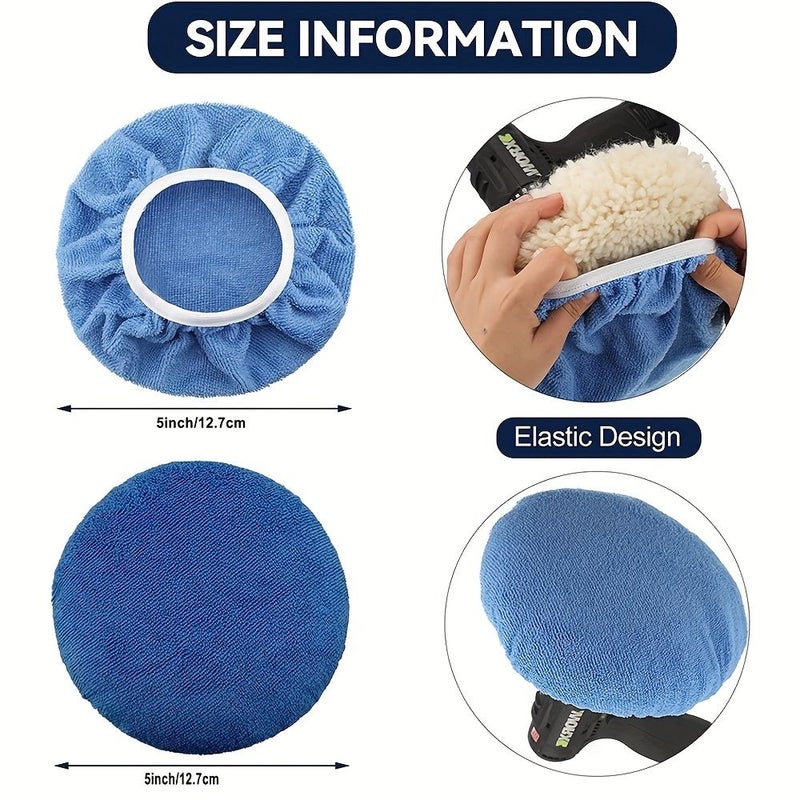 9 10 Inch Car Polishing Bonnet Kit 6 Piece For Enhanced Shine - Image 2