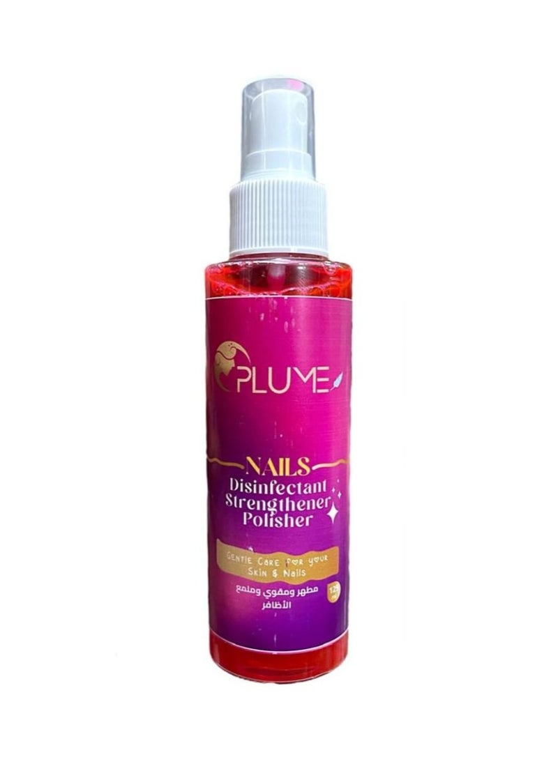 Plume nails disinfeclanl  strengthener polisher125ml 